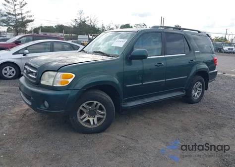 2003 Toyota Sequoia Limited V8 z USA, uszkodzony, nr VIN 5TDBT48AX3S160232